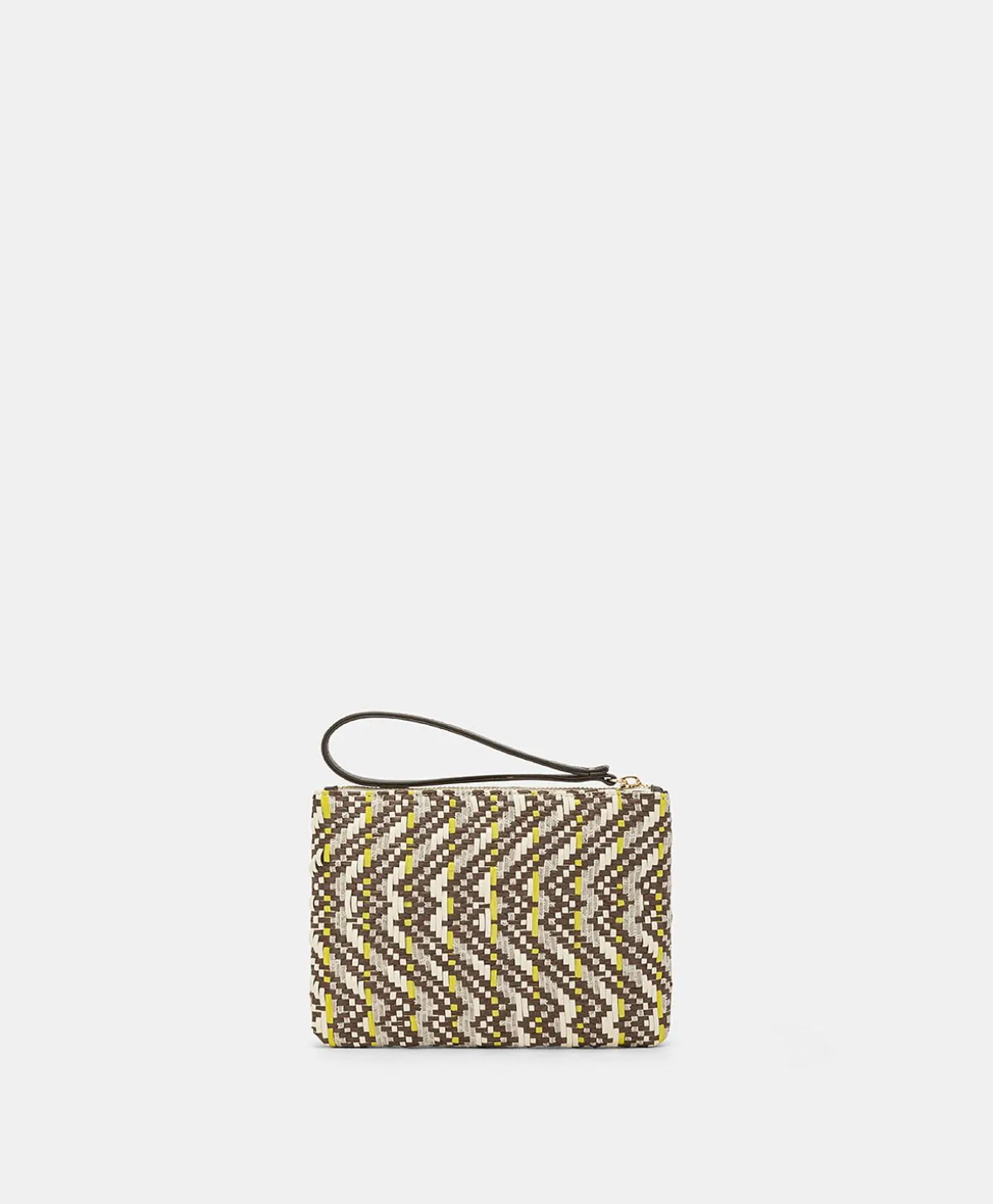 Fragua Pochette Avec Tissage - Marron / Multicolore