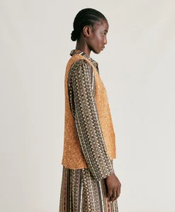 Gilet Adrien A Paillettes - Bronze