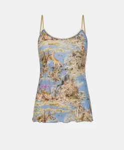 Haut En Nylon Imprime Airelle - Multicolore Ceruleen