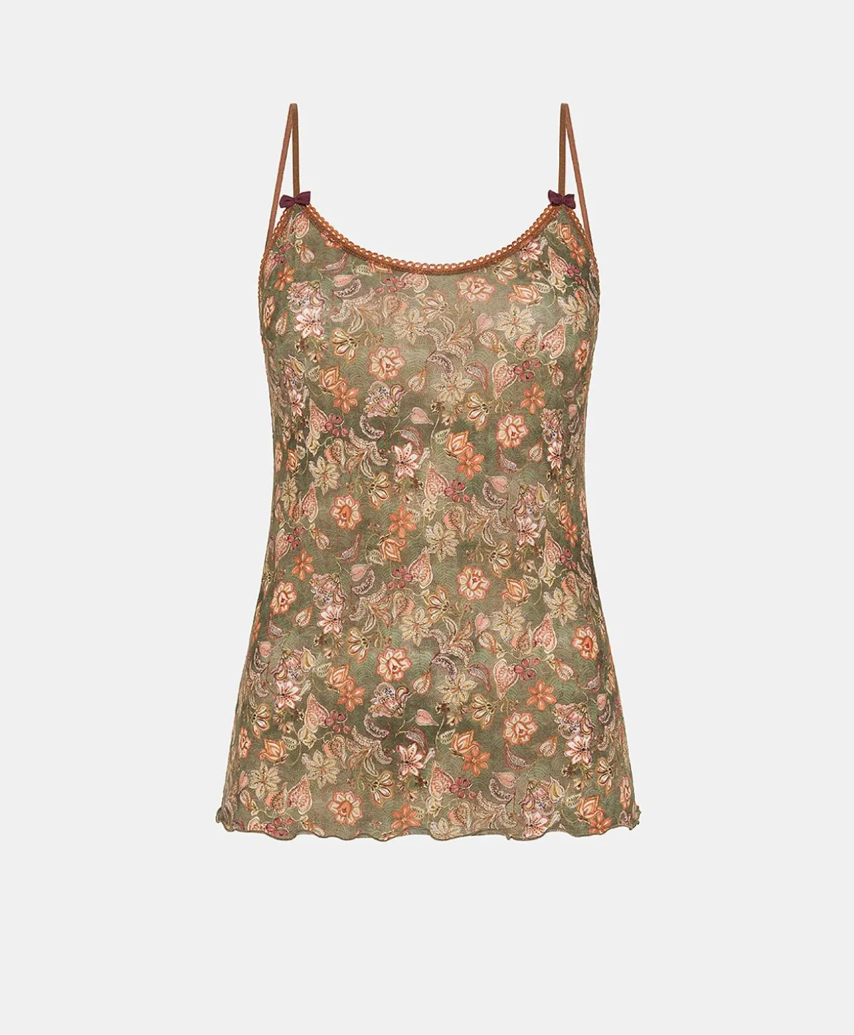 Haut En Nylon Imprime Airelle - Armee Multicolore