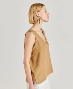 Haut Mola En Lin - Sable