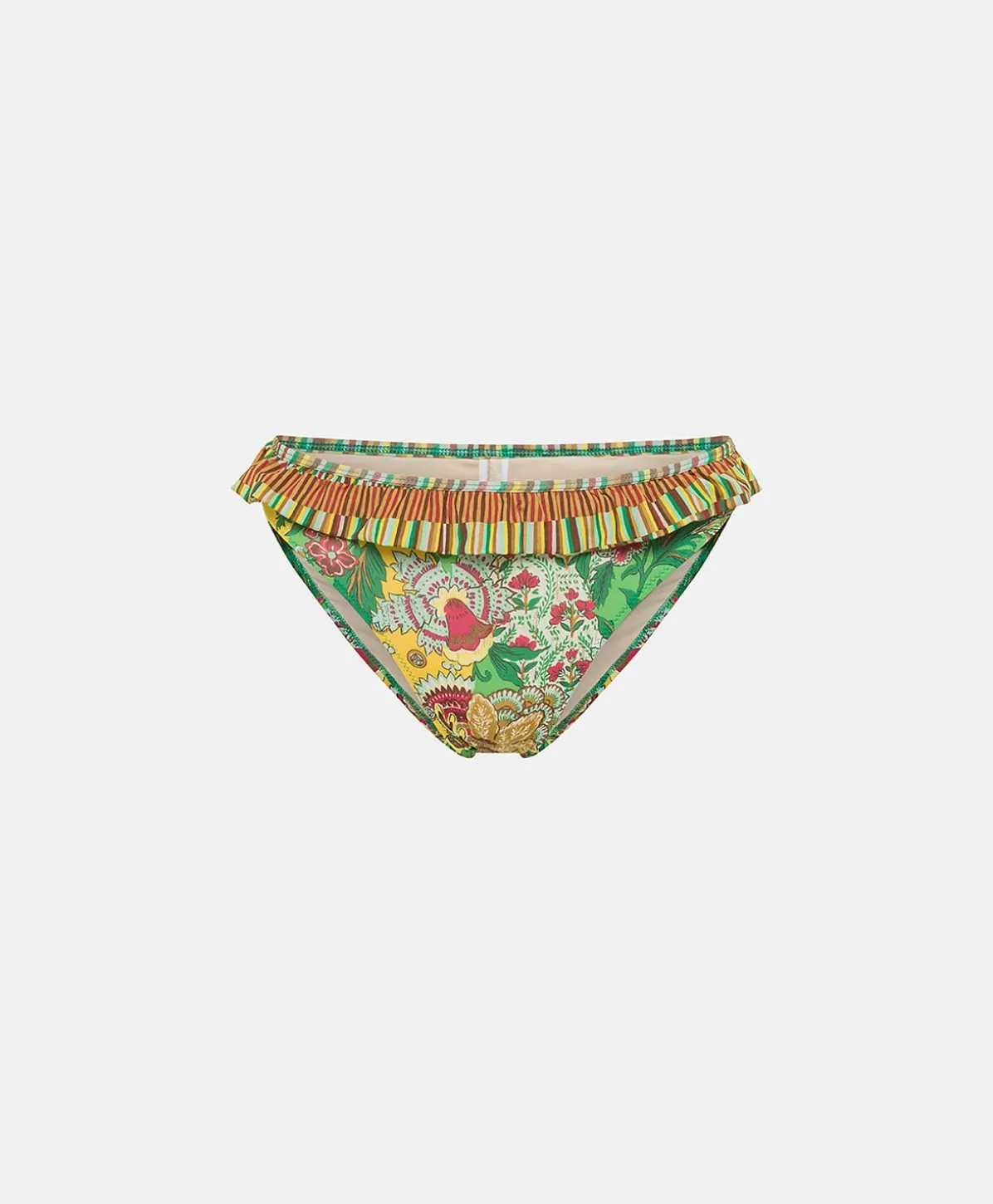 Maillot De Bain Bresilien Palm Bay - Jaune Multicolore