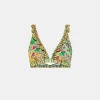 Maillot De Bain Triangle Puerto Rico - Jaune Multicolore