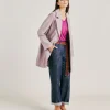Manteau De Pomeranie En Lin Coton - Aubergine