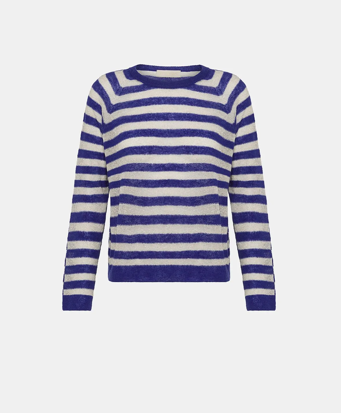 Marmotta Pull Raye Lurex Perle - Bluette