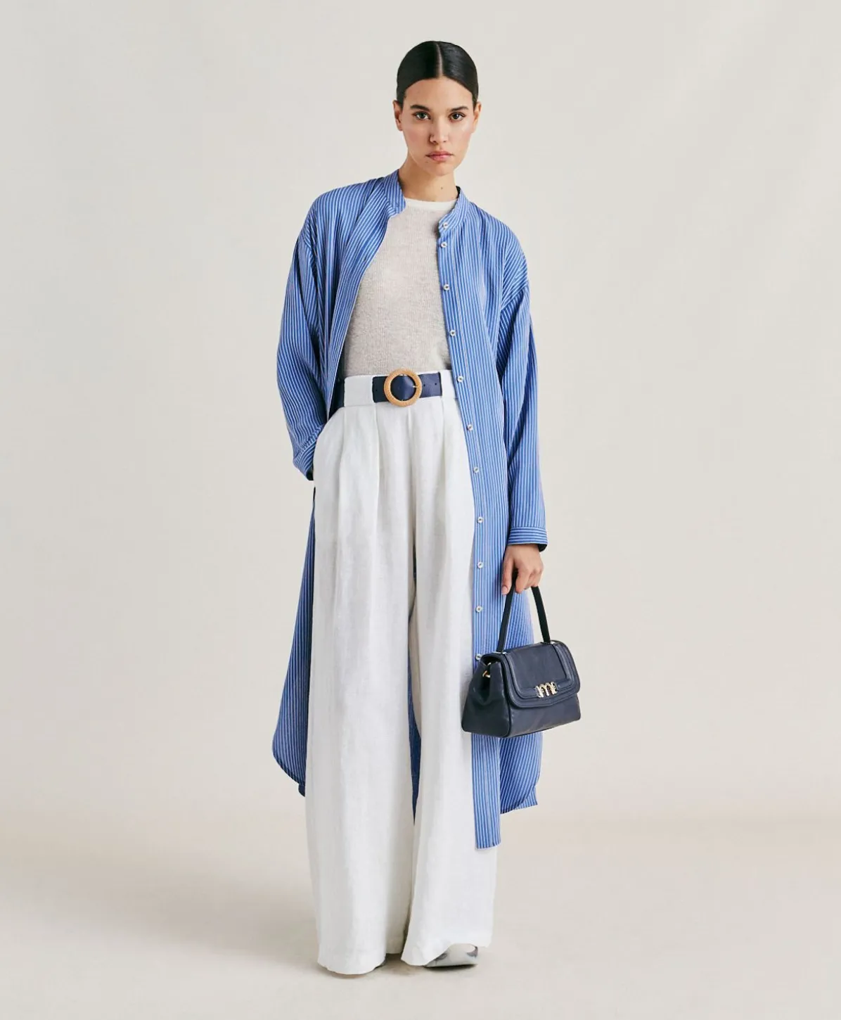 Pantalon Aspen En Lin Uni - Blanc Optique