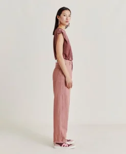 Pantalon Denim Bis Fuchsia - Rose Antique