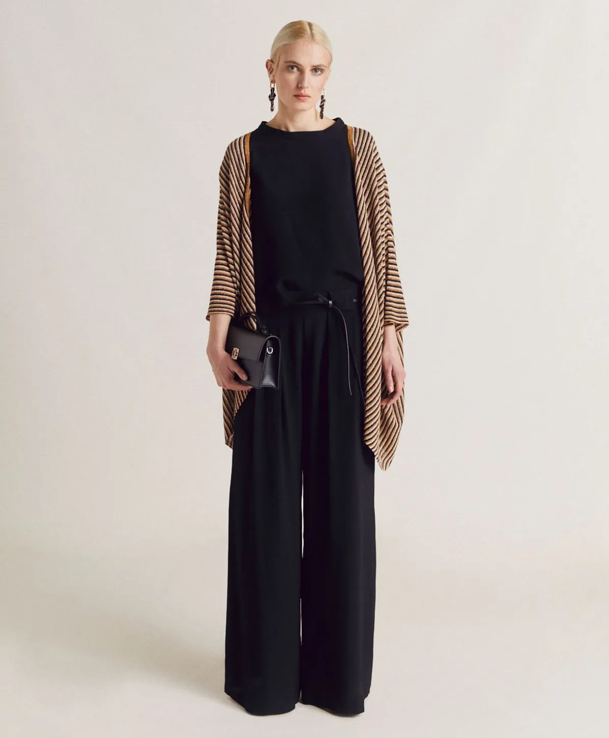 Pantalon En Acetate De Soie Aspen - Noir