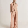 Pantalon En Acetate De Soie Aspen - Nude