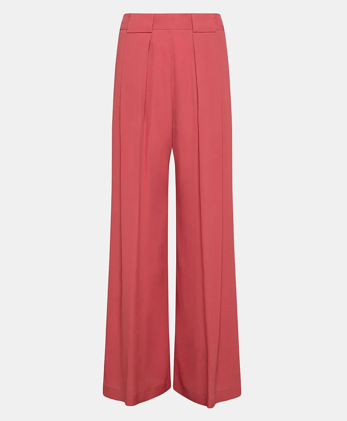 Pantalon En Acetate De Soie Aspen - Amarante