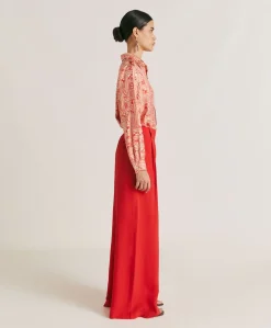 Pantalon En Acetate De Soie Aspen - Azalee