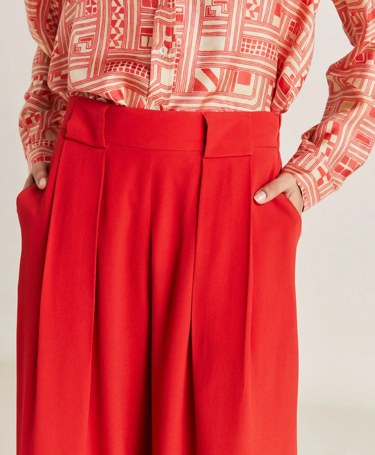 Pantalon En Acetate De Soie Aspen - Azalee