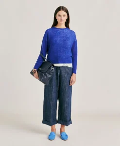 Pantalon En Denim Grecale - Bleu Jean