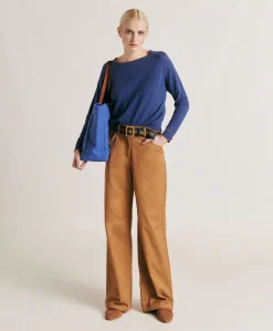 Pantalon En Gabardine Olivina - Caramel