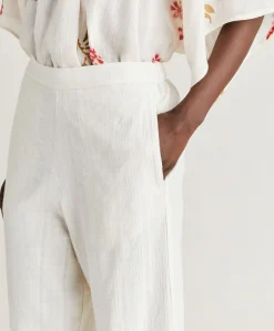 Pantalon En Gaze Lucia - Creme