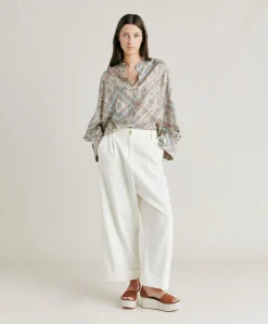 Pantalon En Jean Grecale - Creme