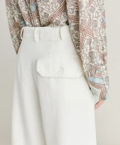 Pantalon En Jean Grecale - Creme