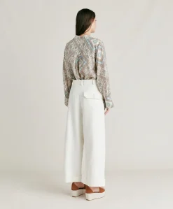 Pantalon En Jean Grecale - Creme