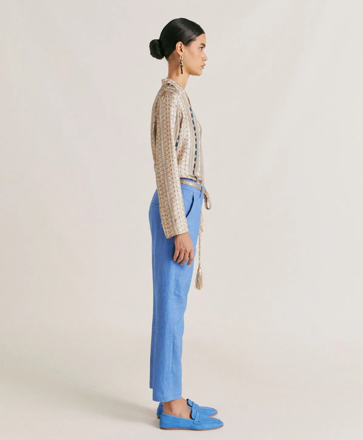Pantalon En Jean Leger Joy - Bleu Clair