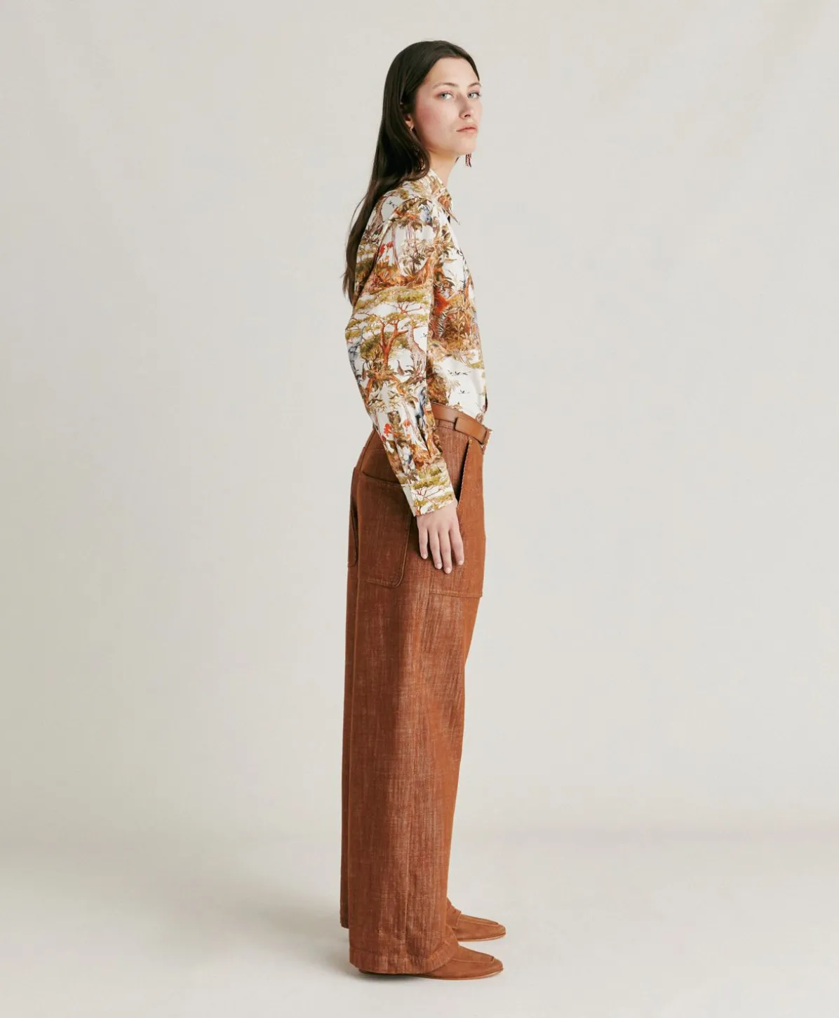 Pantalon En Jean Lora - Cigare