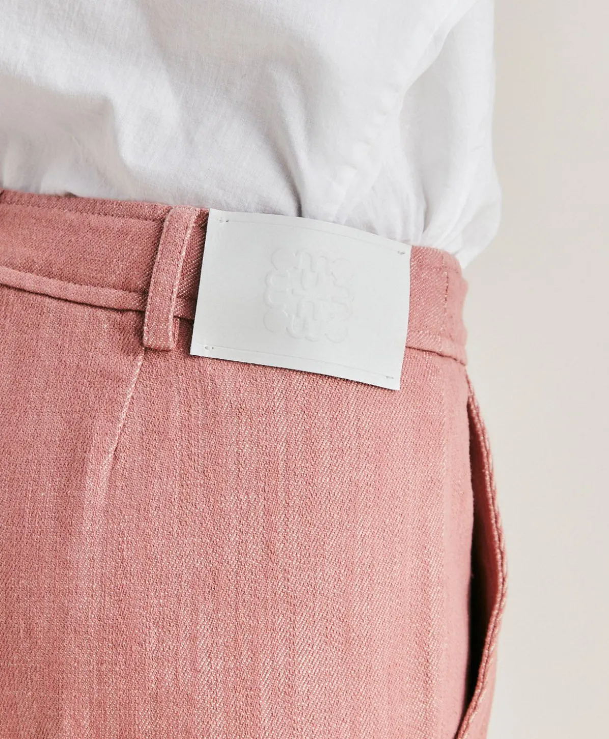 Pantalon En Jean Lora - Rose Antique