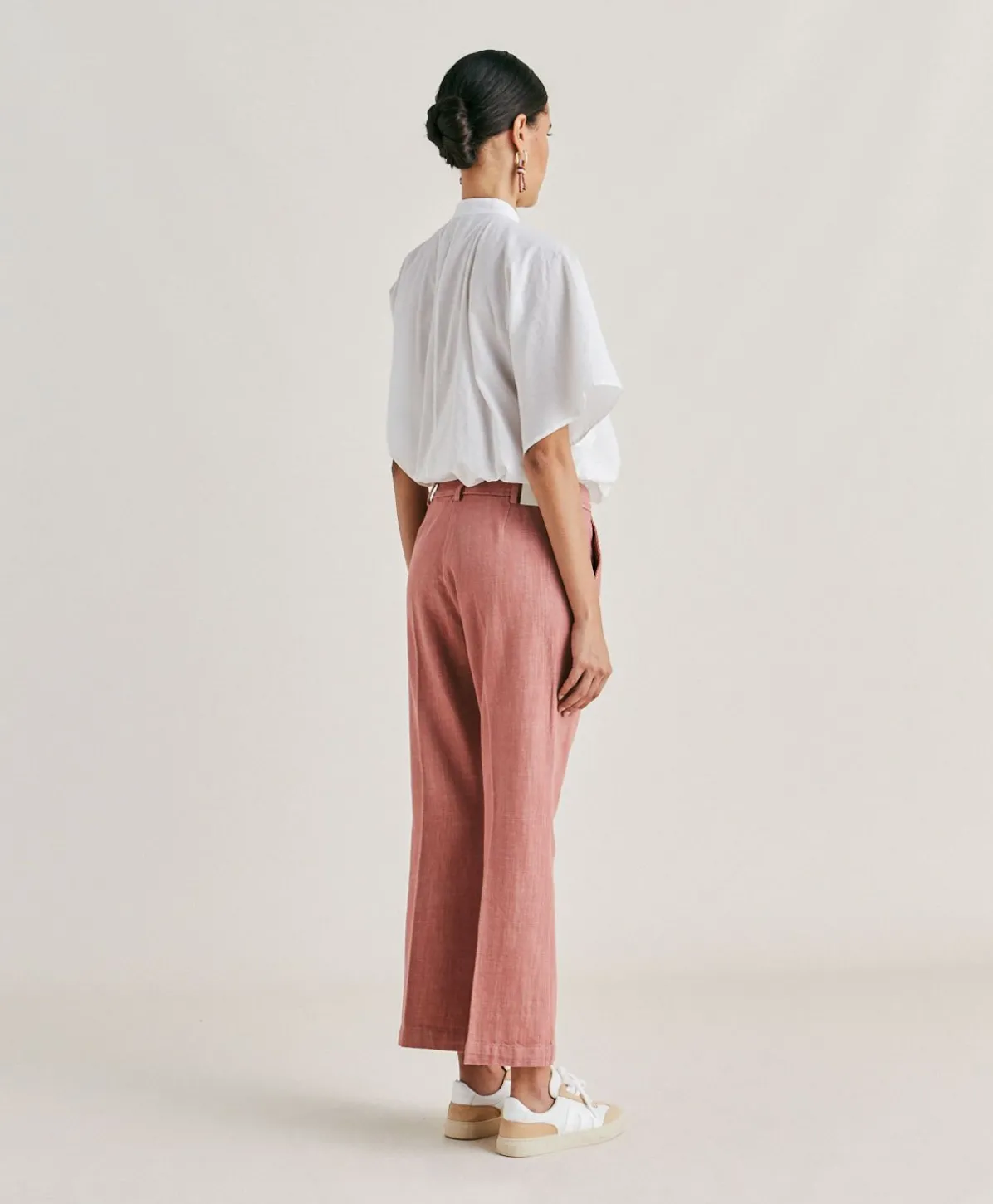 Pantalon En Jean Lora - Rose Antique