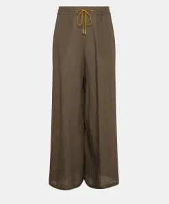 Pantalon En Lin Aliterru - Armee