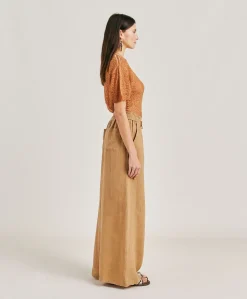 Pantalon En Lin Aliterru - Sable