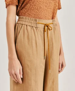 Pantalon En Lin Aliterru - Sable