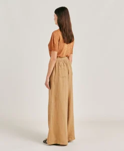 Pantalon En Lin Aliterru - Sable