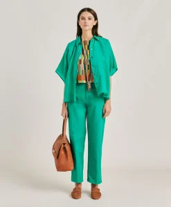 Pantalon Gabardine Bis Fuchsia - Emeraude