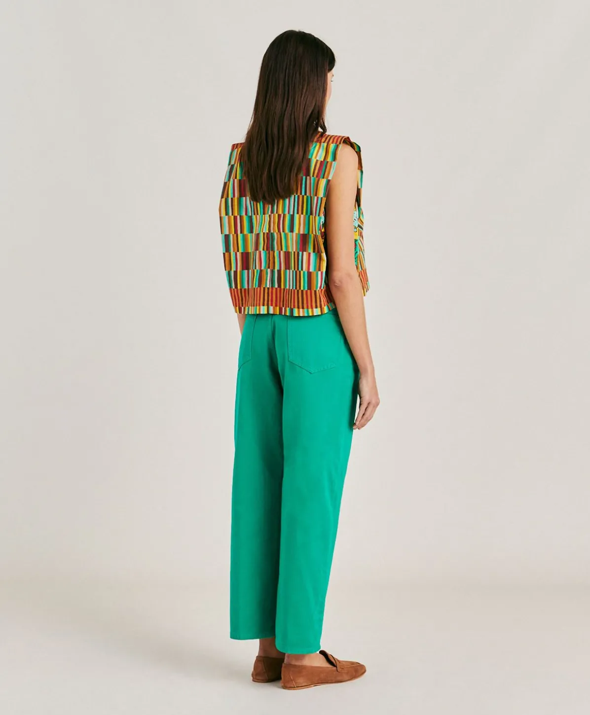 Pantalon Gabardine Bis Fuchsia - Emeraude