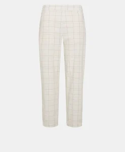 Pantalon Idaho Check Seersucker - Creme/Boue