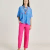 Pantalon Idaho En Popeline - Fuchsia