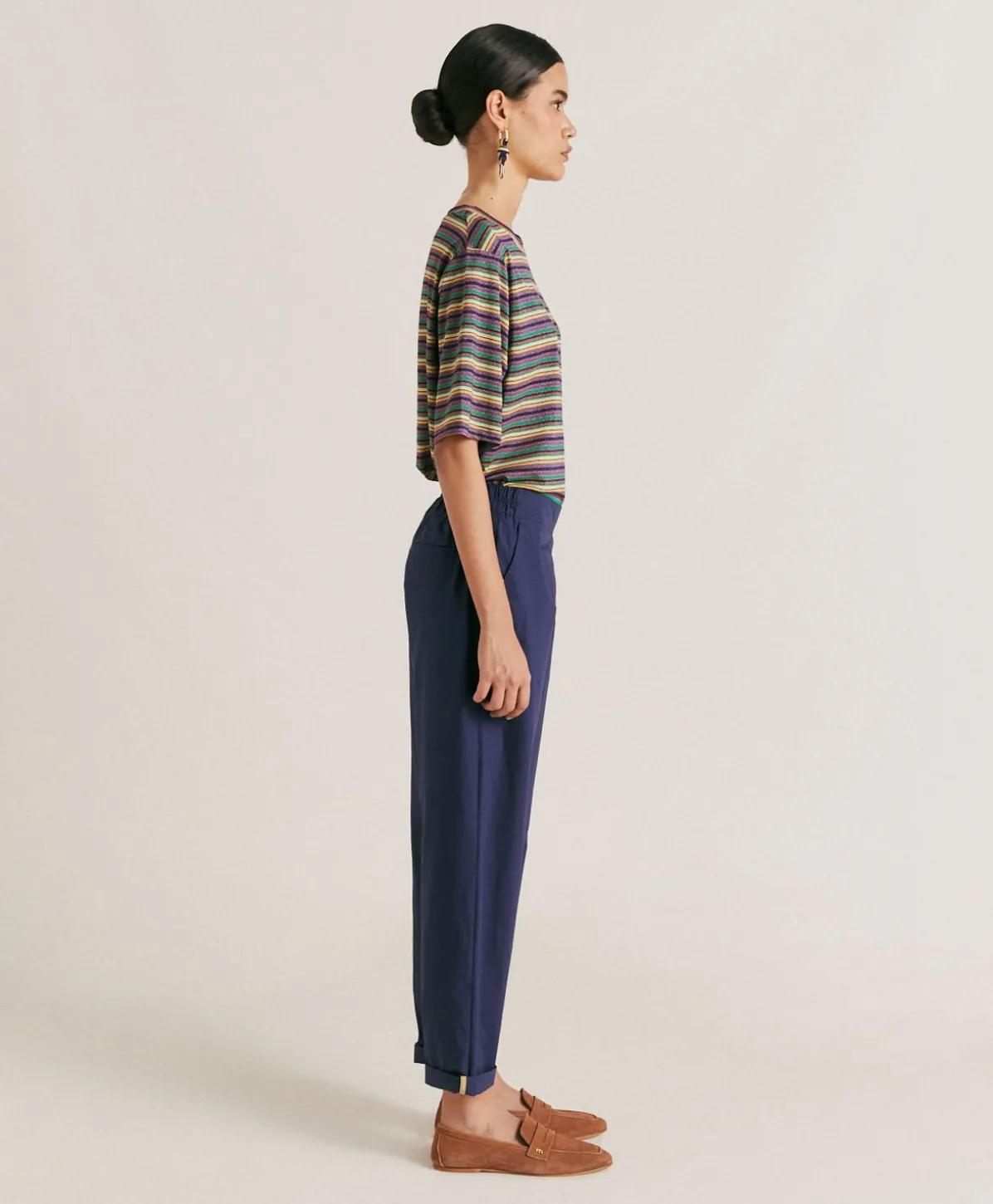 Pantalon Idaho En Popeline - Bleu