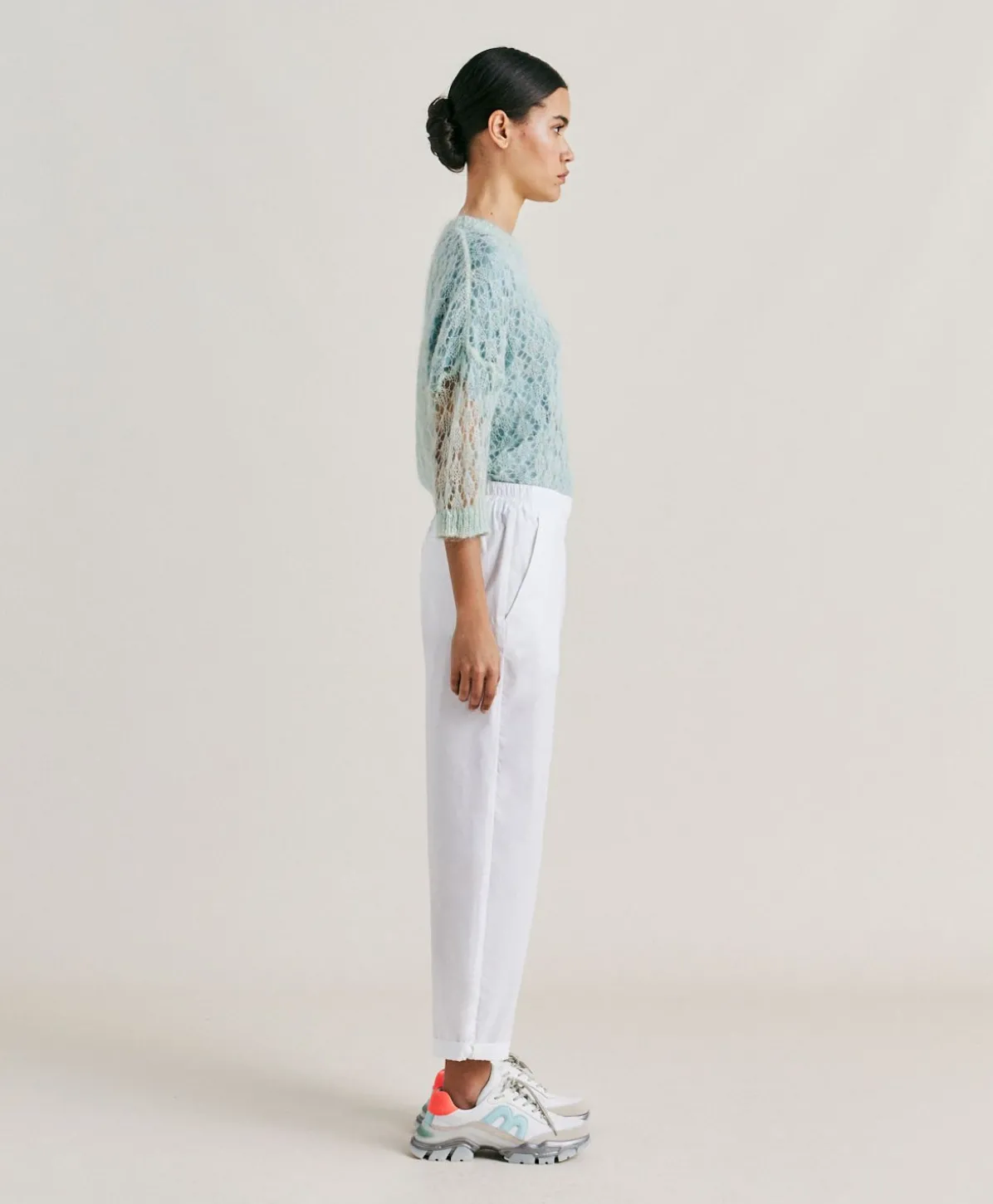 Pantalon Idaho En Popeline - Blanc Optique
