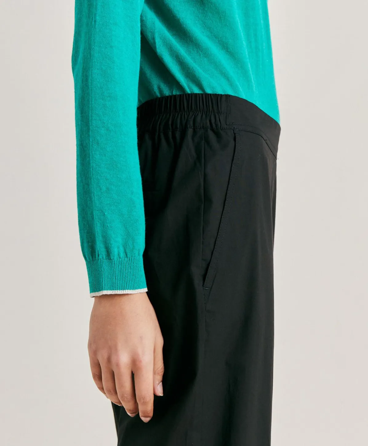 Pantalon Idaho En Popeline - Noir