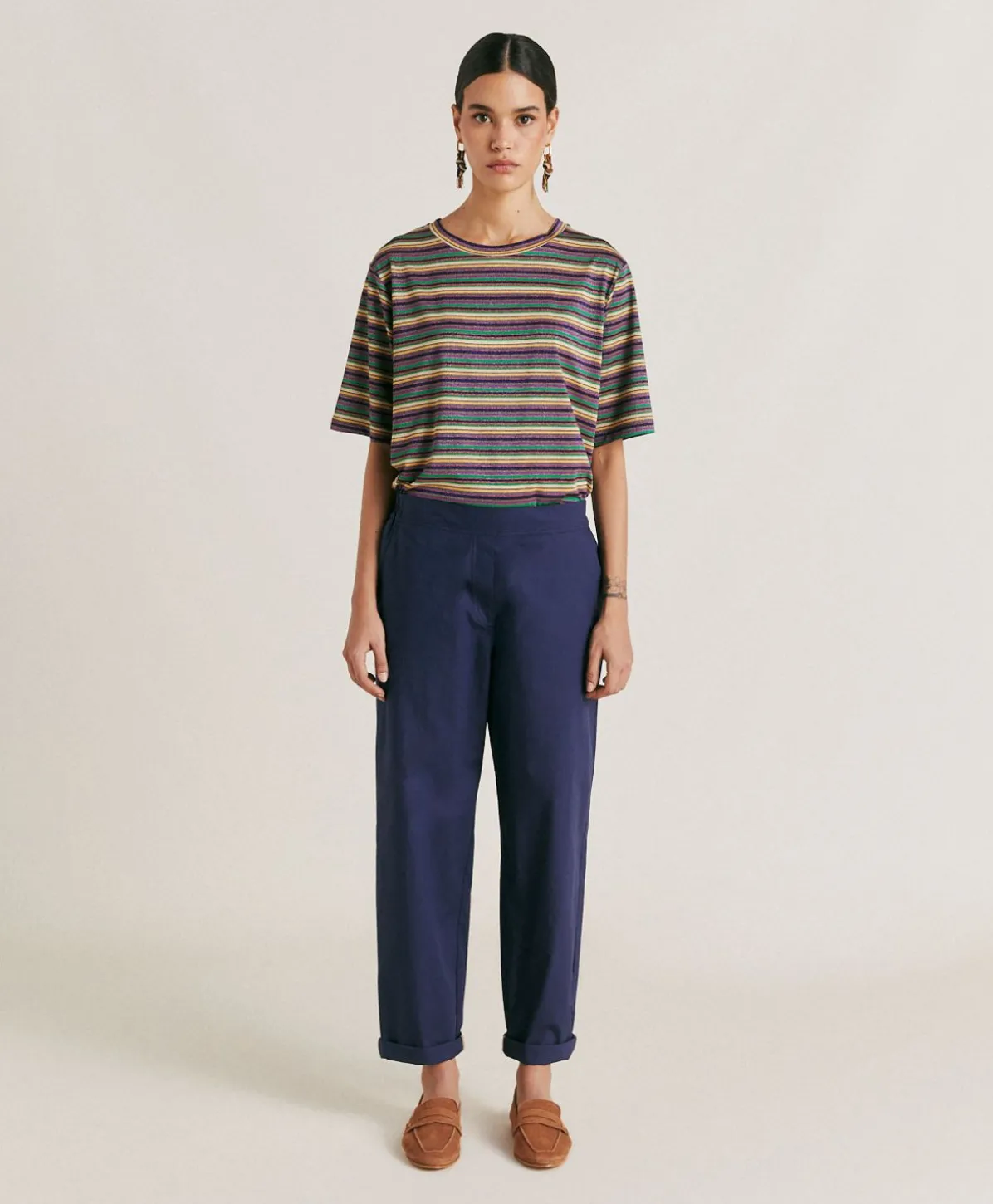 Pantalon Idaho En Popeline - Bleu