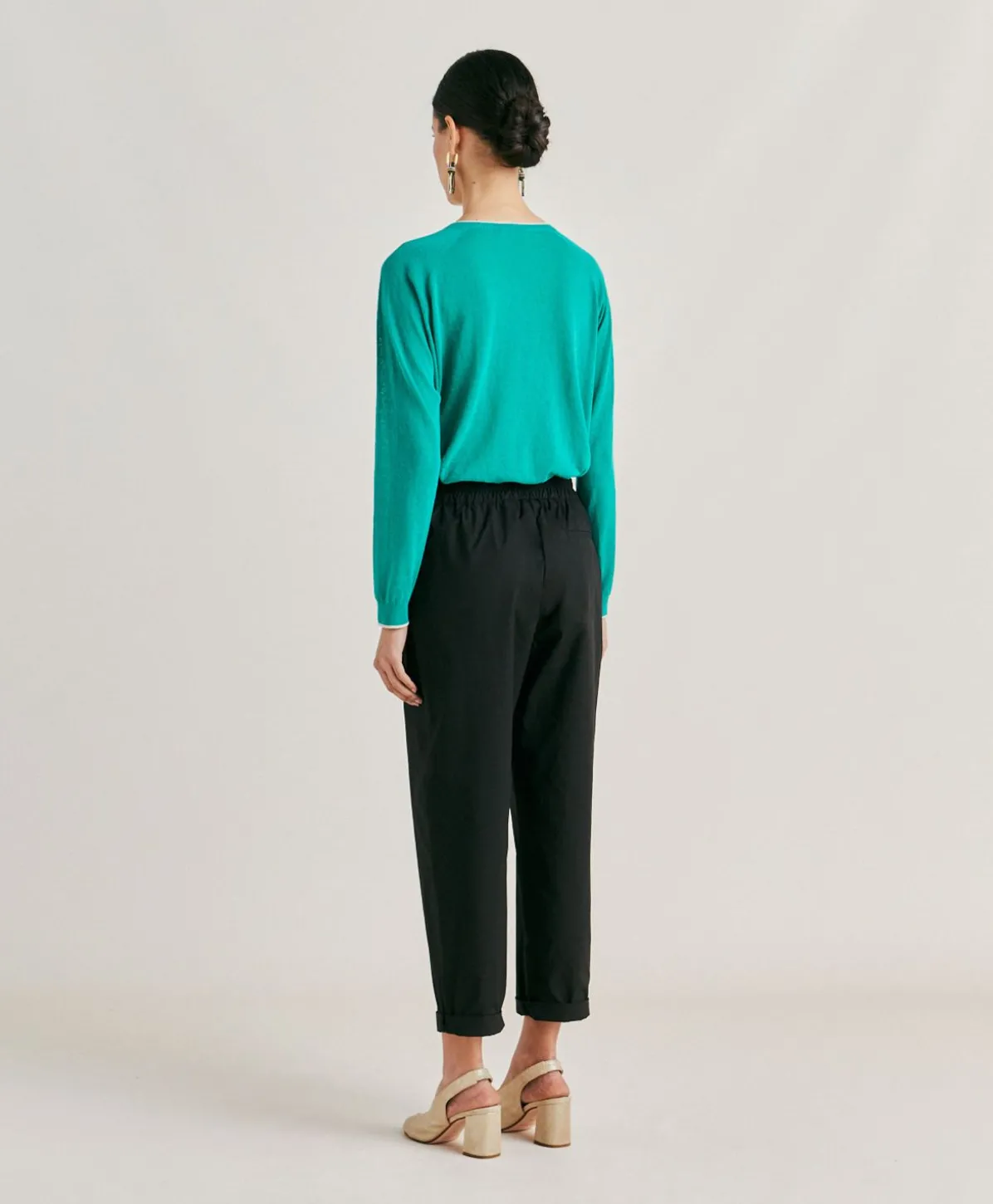 Pantalon Idaho En Popeline - Noir