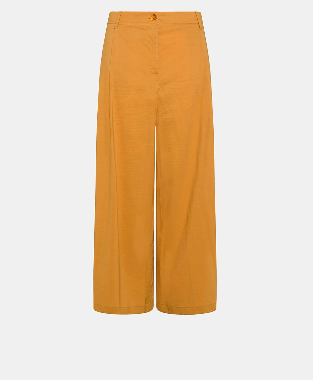 Pantalon Ilda En Lin Coton - Papaye