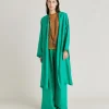 Pantalon Jacquard Cupro Patrice - Emeraude