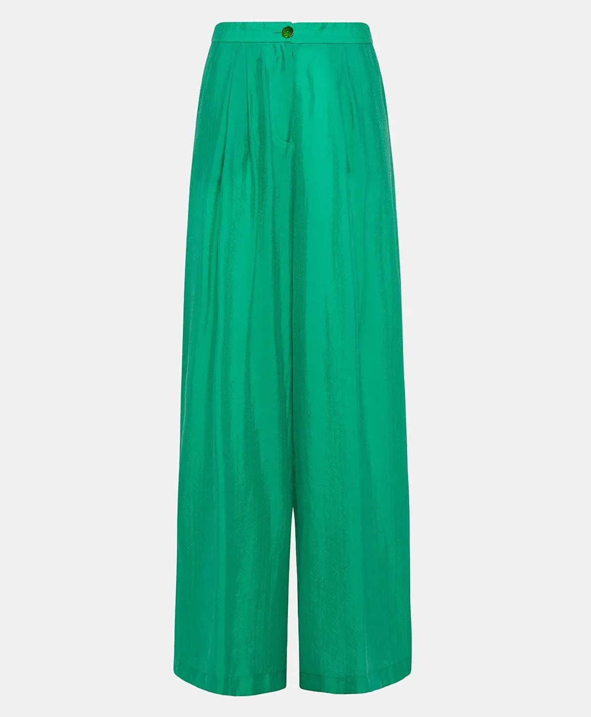 Pantalon Jacquard Cupro Patrice - Emeraude