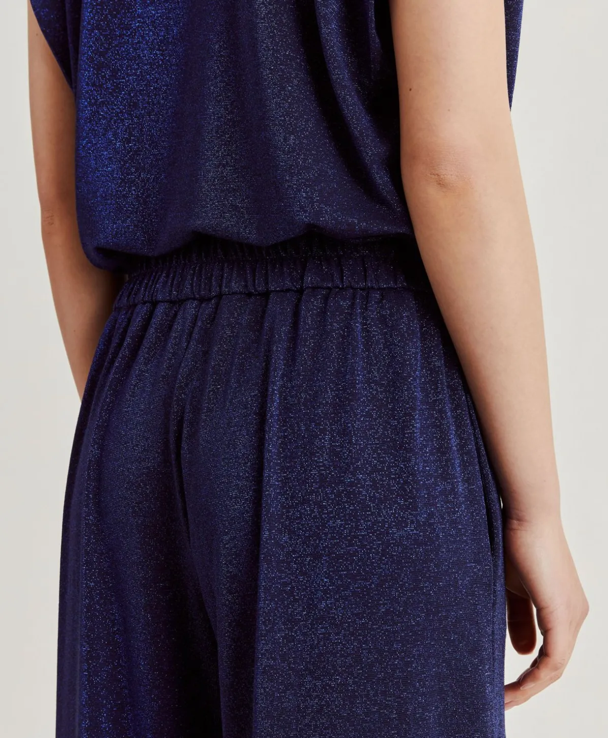Pantalon Jersey Lurex Baccarat - Bleute