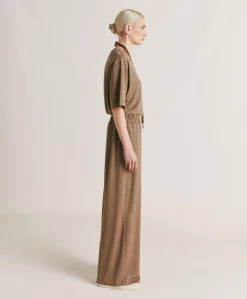 Pantalon Jersey Lurex Baccarat - Boue