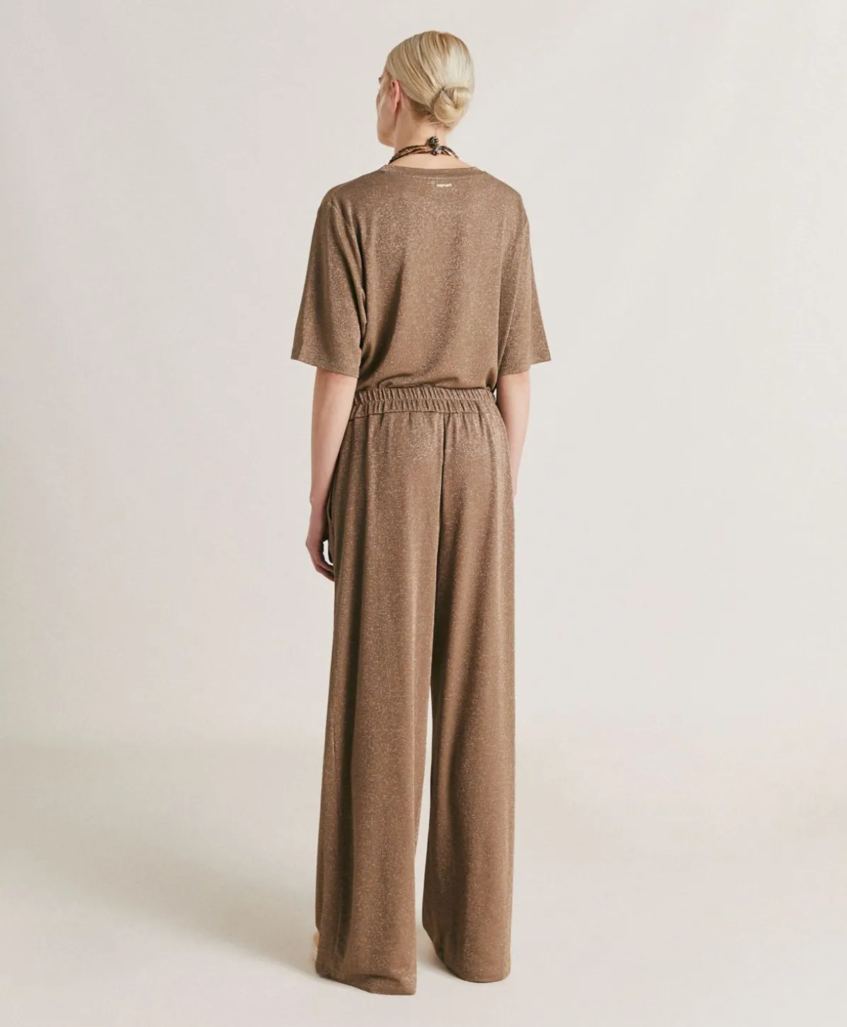 Pantalon Jersey Lurex Baccarat - Boue