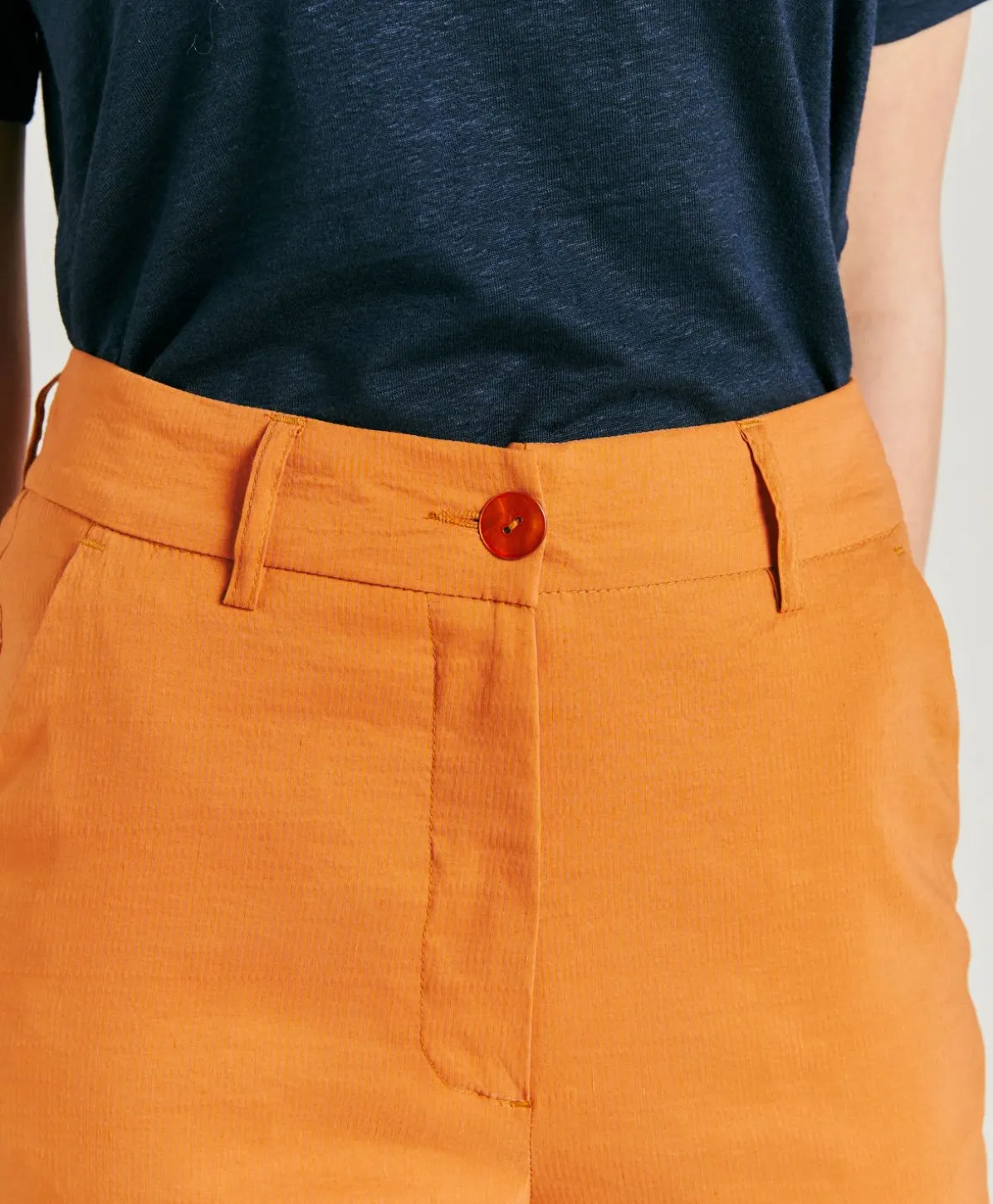 Pantalon Lyon Coton Lin - Papaye