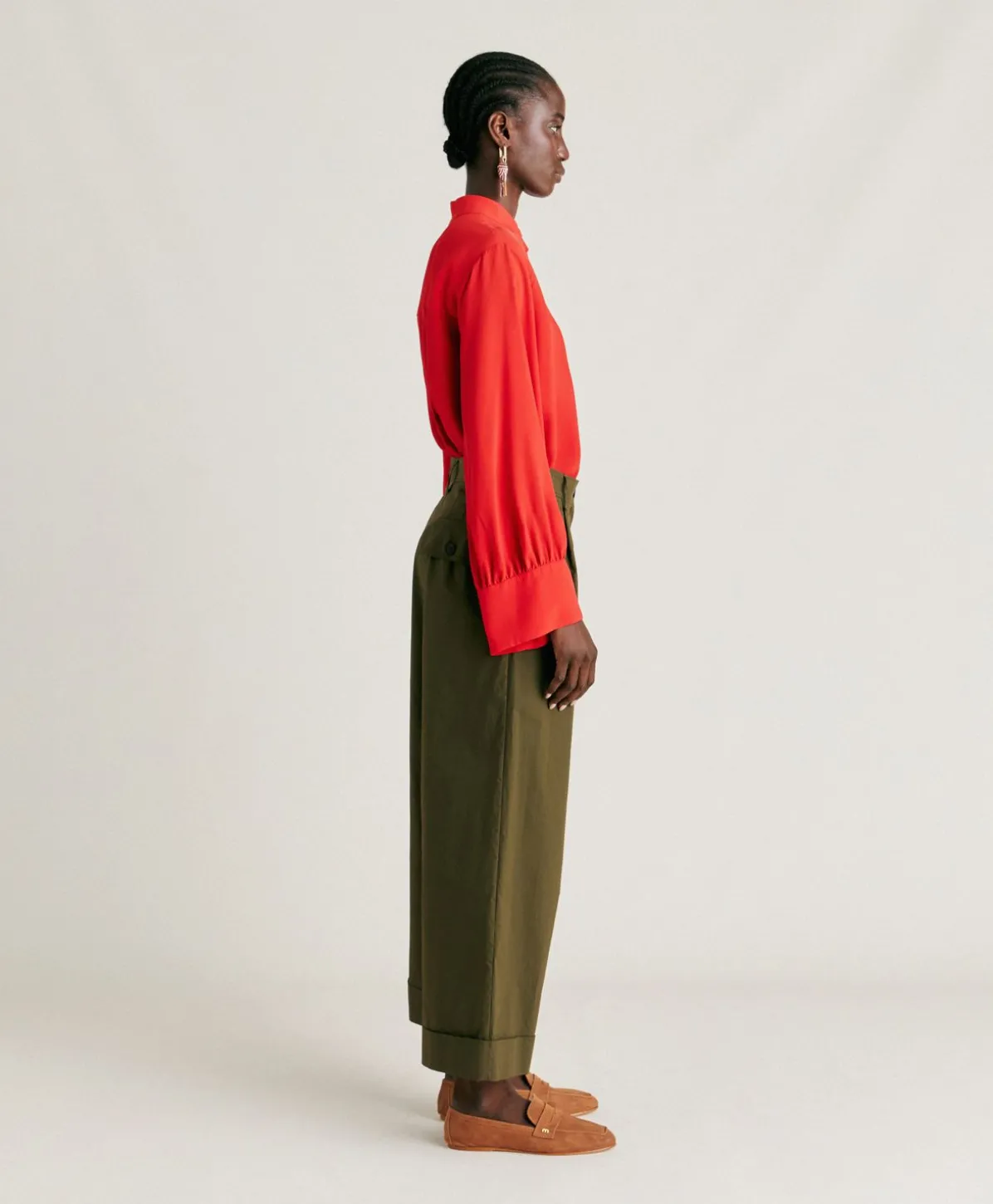 Pantalon Popeline Grecale - Armee