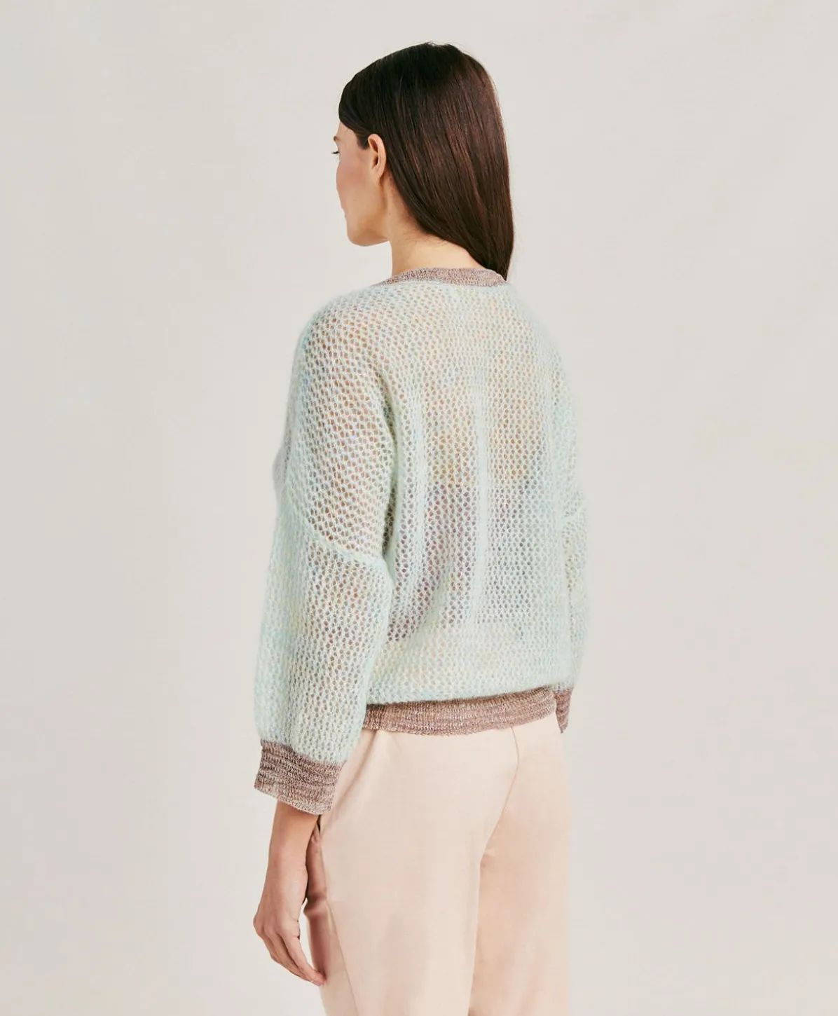 Pull Bella En Mohair Doux - Turquoise