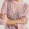 Pull Campanula En Mohair Doux - Rose Bebe