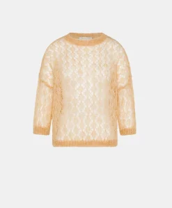 Pull Campanula En Mohair Doux - Orange